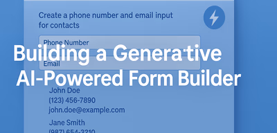 Generative AI Integration for Dynamic LWC Form Building