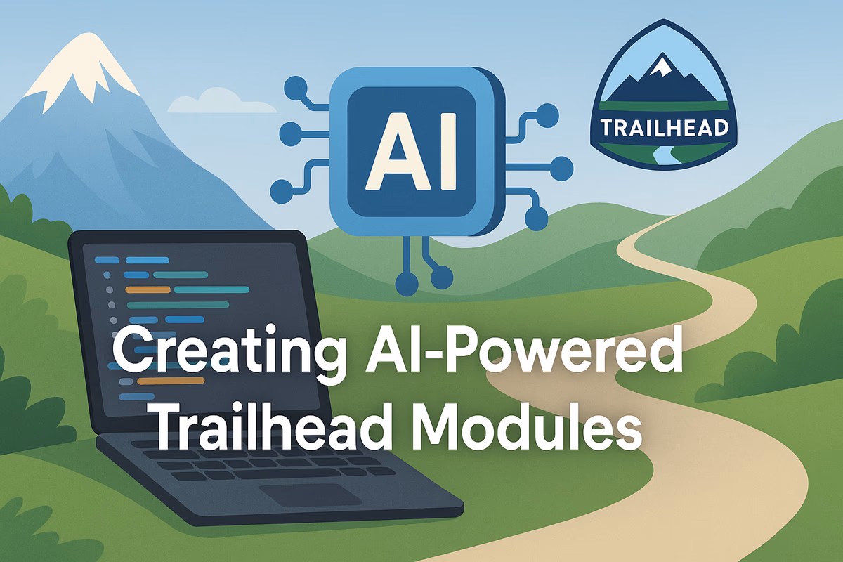 Applying Generative AI to Trailhead Module Development