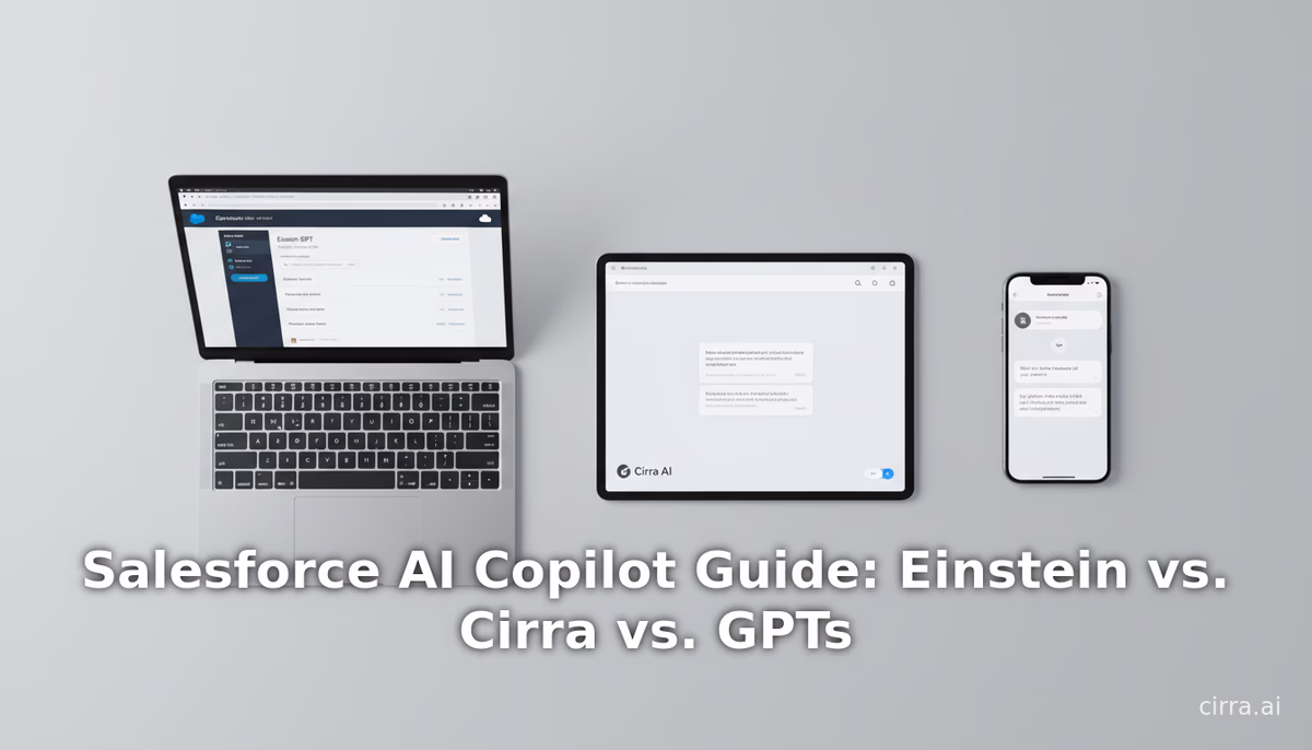 Salesforce AI Copilot Guide: Einstein vs. Cirra vs. GPTs
